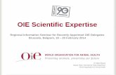 OIE Scientific Expertiseweb.oie.int/RR-Europe/eng/events/docs/Seminar New Delegates... · Terrestrial Animal Health Standards Commission ‘Code Commission’ President Alex Thiermann