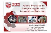 Good Practice in Integrating IP into Innovation · PDF fileproduction Natural Rubber -Malaysia ... Heveawood Products Other Rubber Malaysian export earnings from natural rubber ...
