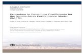 Procedure to Determine Coefficients for the Sandia Array ...prod.sandia.gov/techlib/access-control.cgi/2016/165284.pdf · SANDIA REPORT SAND2016-5284 Unlimited Release Printed June