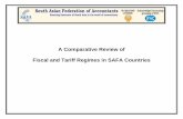 A Comparative Review of Fiscal and Tariff Regimes in SAFA ... · PDF fileComparative Review of Fiscal and Tariff Regimes in SAFA Countries ... Octori / Entry Tax Direct Tax (a) Income