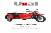 Owners Manual - SquarespaceOwners+Manual.pdf · Owners Manual 2006 Models Gear Up ... experience and genuine Ural parts necessary to properly render this valuable service. ... 91