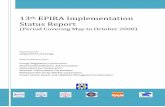 13th EPIRA Implementation Status Report - DOE · PDF file13th EPIRA Implementation Status Report ... sunset date for the asset turnover is 5 August 2008. ... Barangay San Roque, Maco,