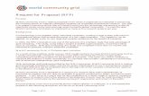 R equest for Proposal (R FP) - World Community Grid · PDF filePage 1 of 4 Request For Proposal version20100310 R equest for Proposal (R FP) Purpose World Community Grid is seeking