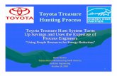 Toyota Treasure Hunting Process - ENERGY STAR · PDF fileToyota Treasure Hunting Process ... – Use team knowledge of process operation at the host NAMC and other NAMCs to identify