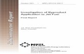Investigation of Byproduct Application to Jet Fuel: Final ... · PDF fileInvestigation of Byproduct Application to Jet Fuel Final Report ... email: reports@ Available for sale to the
