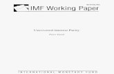 WP/O6/96 VIMF Working Paper - imf. · PDF fileWP/O6/96 VIMF Working Paper Uncovered Interest Parity Peter hard INTERNATIONAL MONETARY FUNDAuthors: Peter IsardAffiliation: International