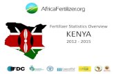 Fertilizer Statistics Overview KENYA - … Statistics Overview KENYA 2012 - 2015. 1. Production 2. Imports 3. Exports 4. Origins and Destinations 5. ... Justus Maweu Malelu KRA Statistician