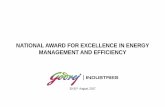 NATIONAL AWARD FOR EXCELLENCE IN ENERGY MANAGEMENT AND …greenbusinesscentre.com/energyaward2017presentation… ·  · 2017-09-07NATIONAL AWARD FOR EXCELLENCE IN ENERGY MANAGEMENT