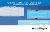 Certa-Lok vs. Bulldog - CertainTeed  vs. Bulldog ... Pipe Size DR Maximum Allowable Pull Force Straight Alignment (lbs.)3 Load at Failure (lbs.)2