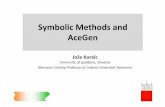Symbolic Methods and AceGen - unipv Methods and AceGen JožeKorelc ... xxx x LLL L fu ... Pavia, 2011 24 Automaticdifferentiation in AceGen