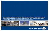 Increasing Diversity in Commonwealth ContractingIncreasing Diversity in Commonwealth Contracting: ... (BMWBO) is the office within DGS that provides technical assistance to MBEs and