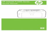 HP LaserJet P1000 Series Service Manual - ENWW - · PDF fileHP LaserJet P1000 Series Service Manual. HP LaserJet P1000 Series ... Figure 1-3 HP LaserJet P1000 Series, back view (HP