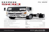 FG 1628 - Hino Truck and Bus Australia: Truck Sales ... TANK Capacity 200L Type All steel rectangle Fuel pre-filter & sedimenter Equipped Fuel tank cap key Equipped ...