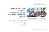 ANSI/CEA-2045 Modular Communication Interface …smartgrid.epri.com/doc/ICT Informational Webcast... · ANSI/CEA-2045 Modular Communication Interface Standard ... ANSI/CEA-2045 Approved