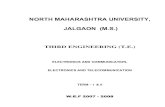 NORTH MAHARASHTRA UNIVERSITY, JALGAON · PDF file · 2013-10-19... Pulse code modulation; PCM generation and reconstruction, ... The 8051 Microcontroller and Embedded Systems, Pearson.2