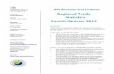 Regional Trade Statistics Fourth Quarter 2015 · PDF fileRegional Trade Statistics Fourth Quarter 2015 ... In the year to December 2015, ... Within the English regions, South East,