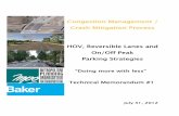 Congestion Management / Crash Mitigation Process HOV ... · PDF fileCrash Mitigation Process HOV, Reversible Lanes and ... July 31, 2012 . Congestion Management / Crash Mitigation