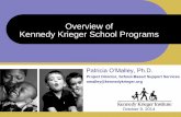 Overview of Kennedy Krieger School Programs · PDF file · 2014-10-092014-10-09 · Overview of Kennedy Krieger School Programs October 9, 2014 . ... interests or hyper or hyper reactivity