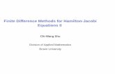 Finite Difference Methods for Hamilton-Jacobi Equations II · PDF fileFINITE DIFFERENCE METHODS FOR HAMILTON-JACOBI EQUATIONS II Outline ENO and WENO interpolations to compute left