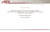 BEST PRACTICES FOR THE DEVELOPMENT OF … Best Practices for Modeling and... · Best Practices for Development of Models and Simulations – Final Report. Page ES-1 . EXECUTIVE SUMMARY