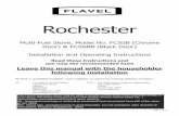 Rochester - Flavel · PDF fileLeave this manual with the ... This Flavel Rochester Stove may be used in smoke control areas ... 2.1 WARNING - Installing a stove is a controlled service,