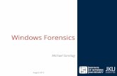 Windows Forensics - Sonntag · PDF fileWindows forensics 2 ... File format: OLE2 Compound Document (MS Office) ... ›The Windows Search database (Windows.edb) does contain the