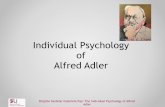 Individual Psychology of Alfred Adler - SFU religious reasons but as a symbol for his attitude of non-religious life style ... before the advent of Hitler, ... The Individual Psychology