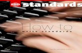 How to write standards Update 2016 - EN - SFS or examples. 8 – ISO | How to write standards 4 Specifications 4.1 General characteristics Kernels of rice, whether parboiled, husked
