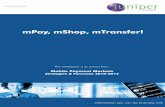 mPay, mShop, mTransfer! - Symphony  · PDF fileThis whitepaper is an extract from: ... MasterCard PayPass, Maxis and Visa ... Wi-Fi link set up parameters,