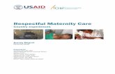 Respectful Maternity Care - Home | K4Health Survey...Respectful Maternity Care Country experiences Survey Report November 2012 Prepared by: Veronica Reis, MD, MPH MCHIP MNH/RH Senior
