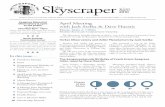 Skyscraper the - Skyscrapers, Inc. Astronomical Society of ... · PDF file6 A Message from Presidential ... The Moon is 1.5° north of Mercury on the 15th. ... The Moon is between