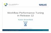 Workflow Performance Tuning in Release 12 FND: Debug Log Enabled – Yes • FND: Debug Module = % • Set Log Level for each Listener to Error, then stop and restart Workflow Agent