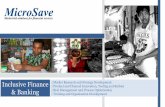 Inclusive Finance & Banking - · PDF fileInclusive Finance & Banking ... We also support financial institutions to implement electronic and mobile technology to deliver inclusive financial