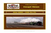 Coupe News No.75 - May 2009 - · PDF fileA special train conveying HRH Duke of Gloucester to meet ... A1 Steam Locomotive Trust 4‐6‐2 ... Oriental Hot and Sour Soup with Crab