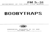 BOOBYTRAPS - eMilitary · PDF fileI FM 5-31 DEPARTMENT OF THE ARMY FIELD MANUAL BOOBYTRAPS HEADQUARTERS, DEPARTMENT OF THE ARMY SEPTEMBER 1965 Manual provided by eMilitary Manuals-