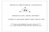 MONTCLAIR, NEW JERSEY PUBLIC BOARD MEETING HELD · PDF fileMONTCLAIR, NEW JERSEY . PUBLIC BOARD MEETING HELD ON . MONDAY, ... the Open Public Meetings Act, ... $5 Debate competition
