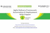 Agile Delivery Framework Automation & Deployment With · PDF fileAgile Delivery Framework Automation & Deployment With Puppet ... experience in IT with expertise in DevOps, Agile Methodologies,