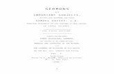 Web viewSERMONS. O N. IMPORTANT SUBJECTS, BY THE LATE REVEREND AND PIOUS. SAMUEL DAVIES, a.m, Sometime President of the College in