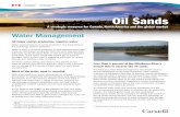 Oil Sands - Water Management - Language selection · PDF fileWater Management All major energy production requires water Water requirements for oil sands production vary depending