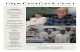 Corpus Christi Catholic  · PDF fileCorpus Christi Catholic Church ... 8:30 a.m. William C. Wakeman, Sr. 7:00 p.m. Henry Wilson ... Please sign up on the sheet in the vestibule