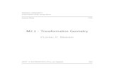 M2.1 - Transformation Geometry - Rhodes University UNIVERSITY Grahamstown 6140, South Africa Lecture Notes CCR M2.1 - Transformation Geometry Claudiu C. Remsing DEPT. of MATHEMATICS