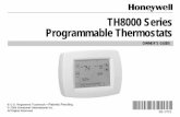 TH8000 Series Programmable Thermostats - On Time · PDF file3 69-1701 FEATURES • Large, Clear Display with Backlighting—current temperature, set temperature and time are easy-to-read