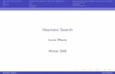 Heuristic Search - School of Electrical Engineering and ... · PDF fileHeuristic Search Intro Design Strategies for Heuristic Algorithms Heuristic Searches Applied to Various Problems