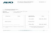 LCD Datasheet by Beyondinfinite M1… · AU OPTRONICS CORPORATION Product Specification document version 1.2 ...