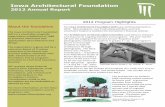 Iowa Architectural   Architectural Foundation 2012 Annual Report ... Kevin White, AIA Thomas Wollan, ... Tim Bungert, Assoc. AIA