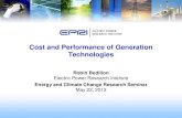 Cost and Performance of Generation Technologies - EPRIeea.epri.com/pdf/epri-energy-and-climate-change-research-seminar/... · Cost and Performance of Generation Technologies ... Report