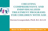 CREATING COMPREHENSIVE AND INDIVIDUALIZED TREATMENT PROGRAMS · PDF file · 2011-11-02CREATING COMPREHENSIVE AND INDIVIDUALIZED TREATMENT PROGRAMS ... Control Group 1: N=20 Control