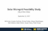 Solar Microgrid Feasibility Study - The Energy Instituteenergy.umich.edu/sites/default/files/a2energycommission_microgrid... · Solar Microgrid Feasibility Study City of Ann Arbor