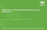 Behavioural change and greenhouse gas mitigation … change and greenhouse gas mitigation ... P2 Reducing grass in the diet and feeding more concentrates/grains/total mixed rations