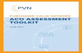 PURCHASER VALUE NETWORK ACO ASSESSMENT  · PDF filecomprehensive ACO Assessment Toolkit. ... Coordinated member engagement and patient handoffs; ... patients and prioritizing the